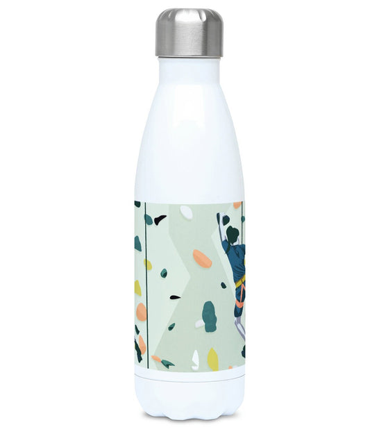 Climbing insulated bottle "The woman who climbed" - Customizable