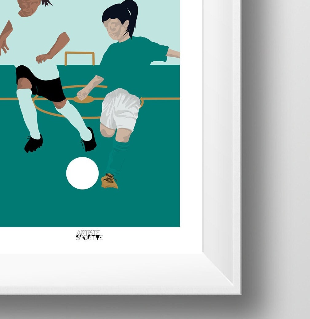 Football poster "The two footballers"