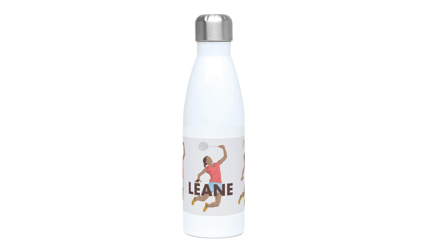 “Badminton player” insulated bottle - customizable