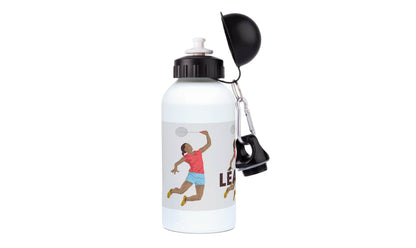 Aluminum bottle "Badminton player" - customizable