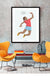 Poster "Badminton player" - customizable