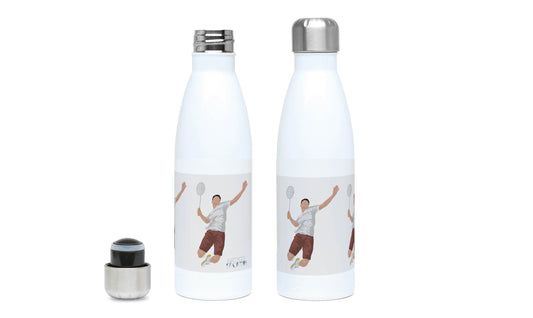 Isolierflasche „Badmintonspieler“ – individuell anpassbar