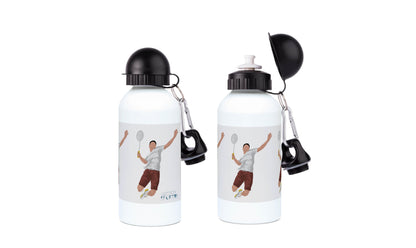 Aluminum bottle "Badminton player" - customizable