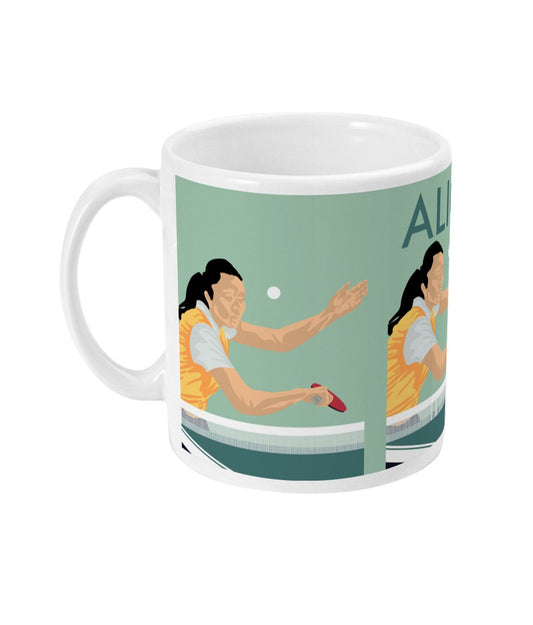 Ping-Pong-Tasse oder Tasse „Der Tischtennisspieler“ – personalisierbar