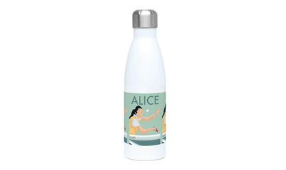 Ping Pong insulated bottle "The table tennis player" - customizable