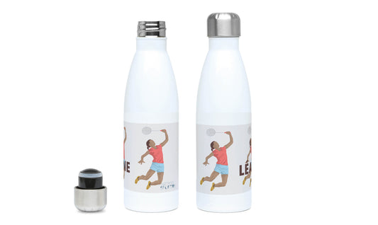 Isolierflasche „Badmintonspieler“ – individuell anpassbar