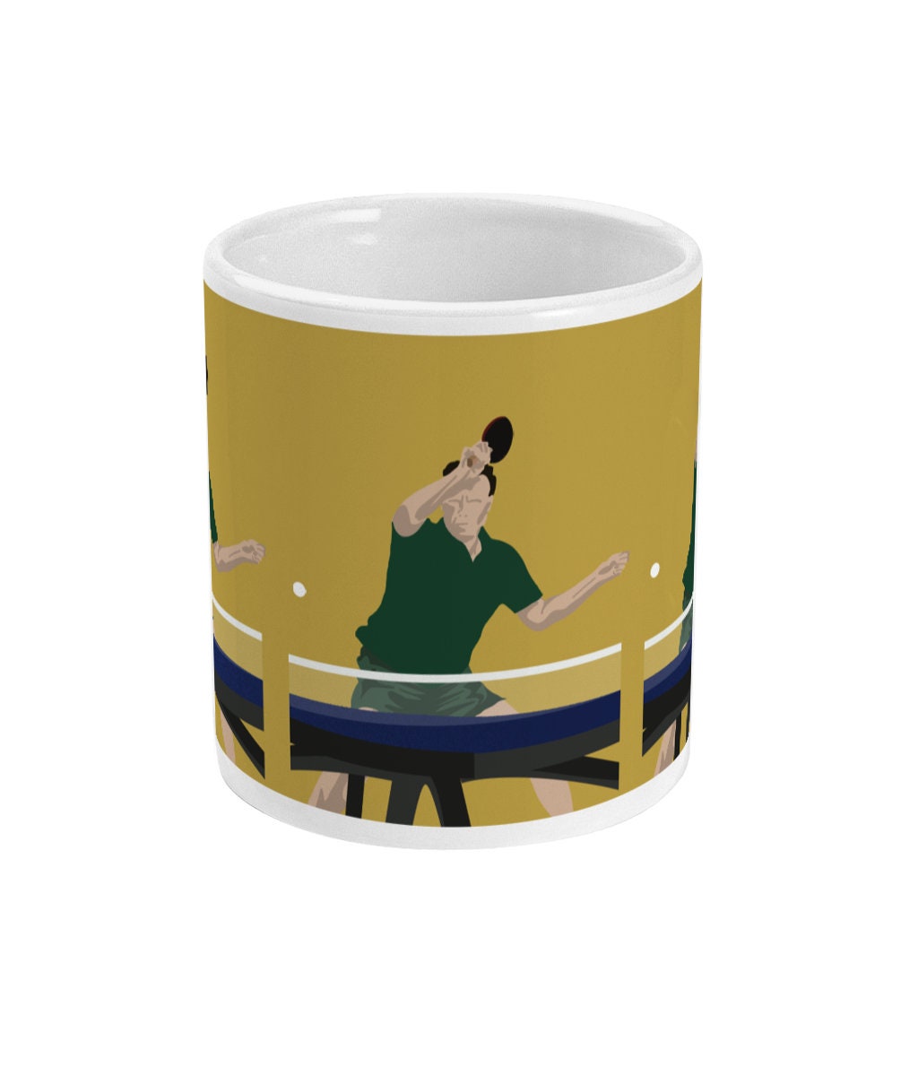 Ping Pong cup or mug "The table tennis player"