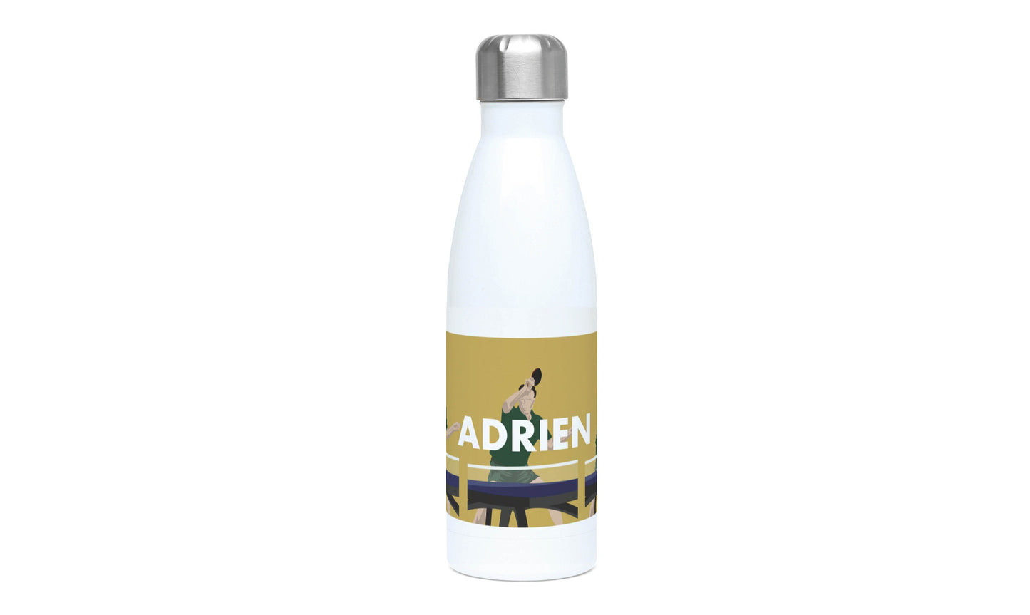 Ping Pong insulated bottle "The table tennis player" - customizable