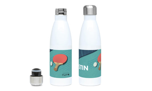 Ping-Pong-Isolierflasche „Der Tischtennisschläger“ – individualisierbar