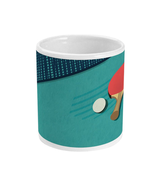 Ping Pong cup or mug "The table tennis racket" - customizable