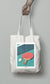 Tote bag or Ping Pong bag "The table tennis racket"