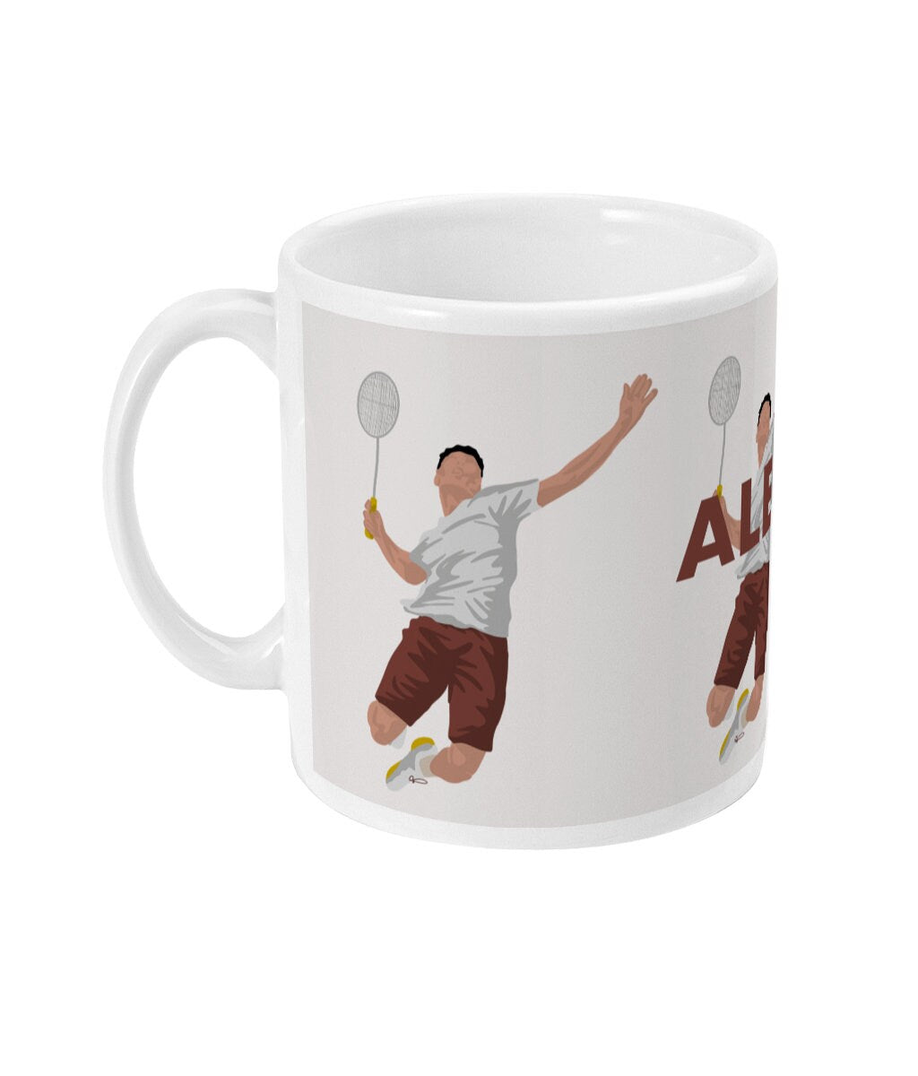 Cup or mug "Badminton player" - customizable