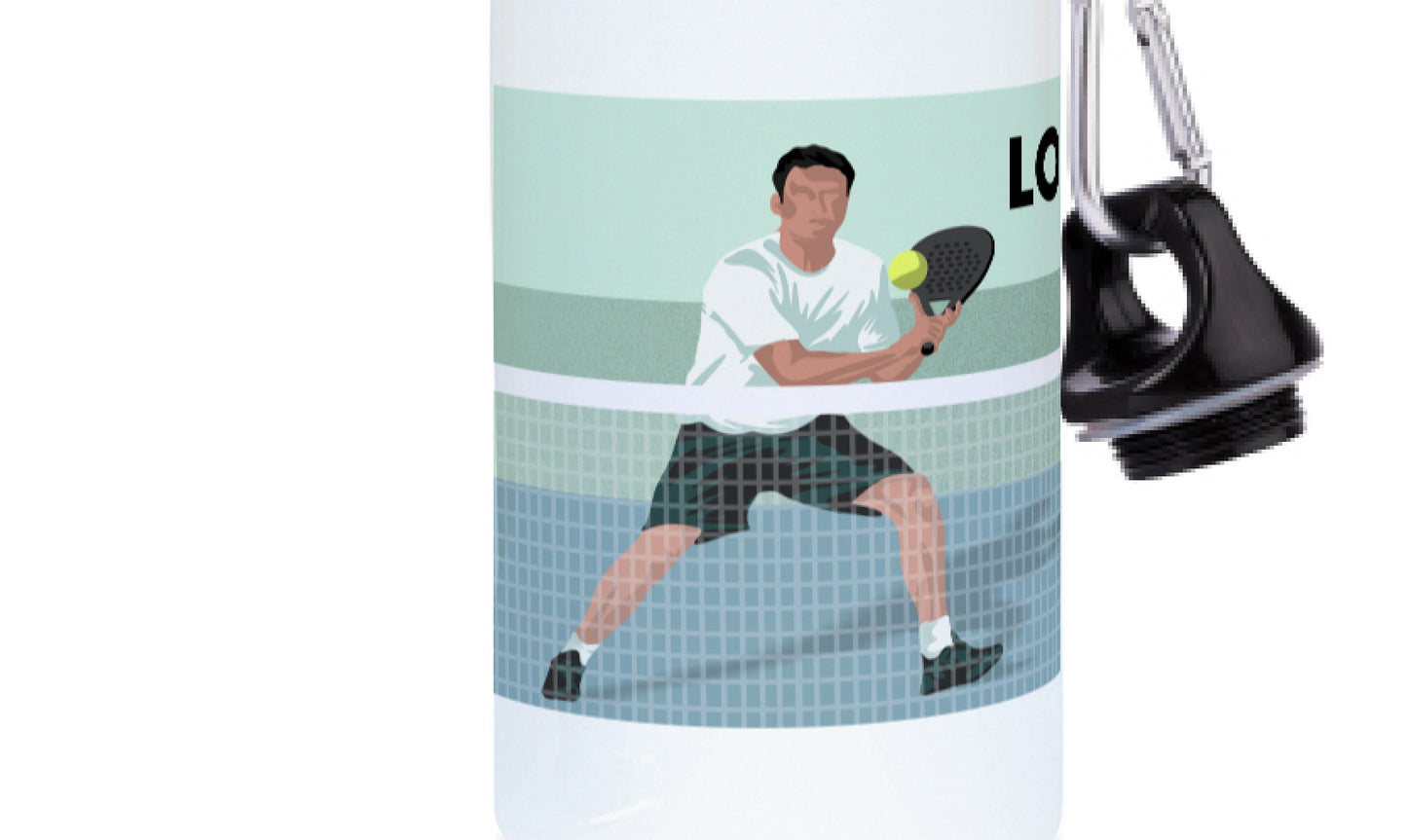 Aluminum bottle "Padel player" - customizable