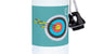 Aluminium-Bogenschießflasche „Blue Target“ – personalisierbar