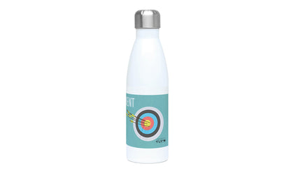 Isolierte Bogensportflasche „Das blaue Ziel“ – individualisierbar