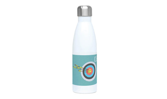 Isolierte Bogensportflasche „Das blaue Ziel“ – individualisierbar