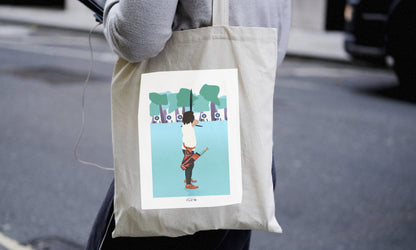 Tote bag ou sac de tir à l'arc "'L'archère " - personnalisable