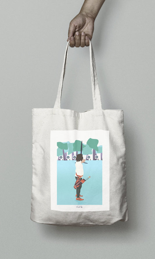 Tote bag or archery bag "'L'archère" - customizable