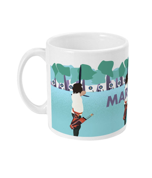 Tasse ou mug tir à l'arc "'L'archère " - personnalisable