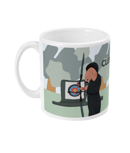 Archery cup or mug "The archer" - customizable