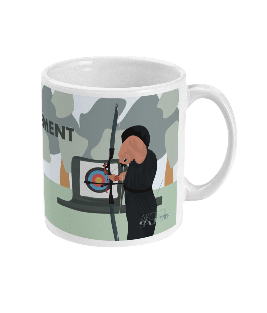 Tasse ou mug tir à l'arc "'L'archer " - personnalisable