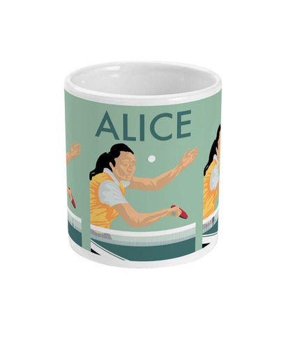 Tasse ou mug Ping Pong "La pongiste de tennis de table" - personnalisable