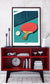 Ping Pong poster "The table tennis racket"