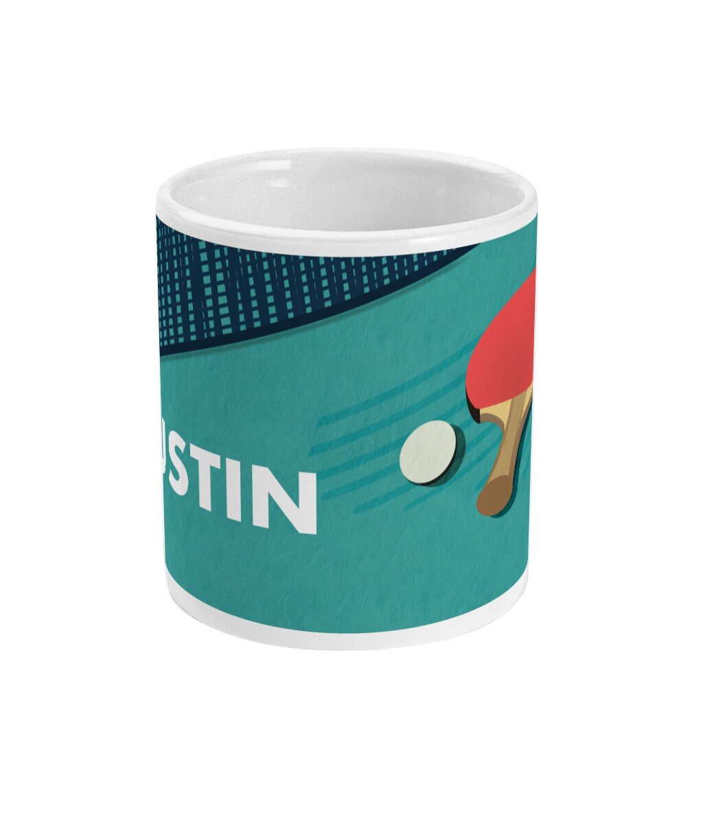 Ping Pong cup or mug "The table tennis racket" - customizable