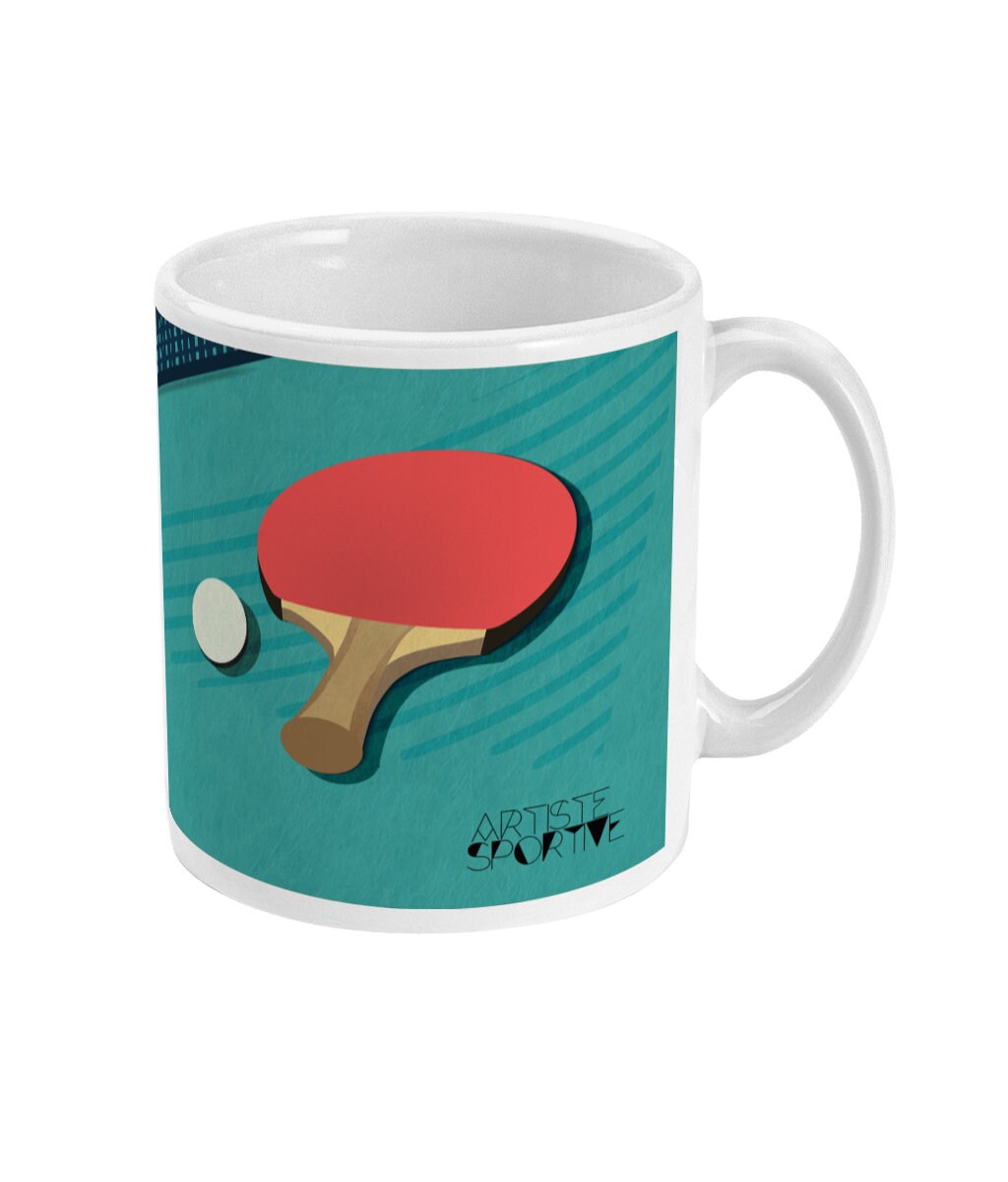 Ping Pong cup or mug "The table tennis racket" - customizable