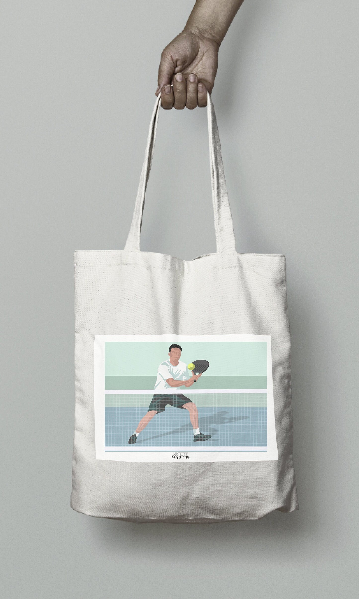 Tote bag ou sac "Joueur de padel "