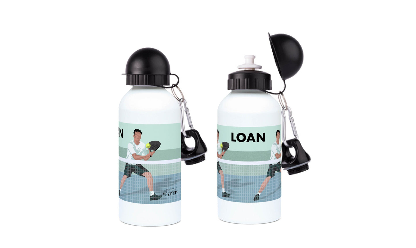 Aluminum bottle "Padel player" - customizable