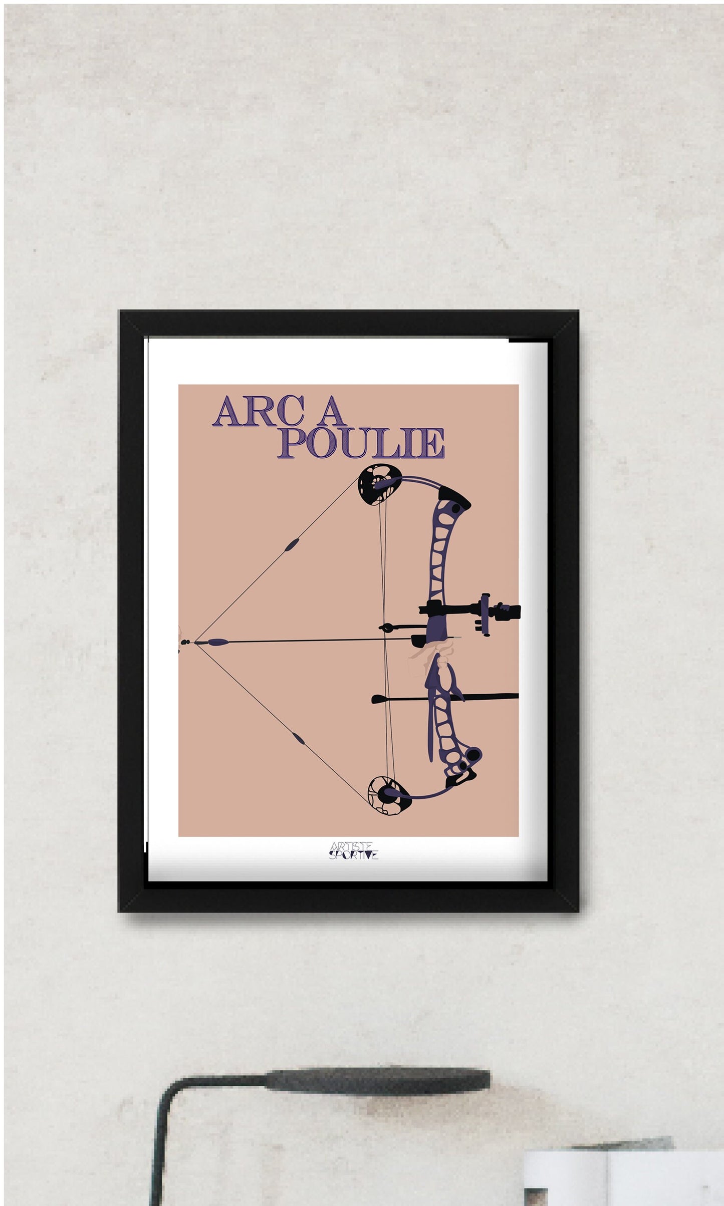 Archery trio posters "The target, the recurve and the compound bow" - customizable