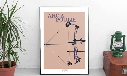 Affiche de tir à l'arc "'Arc à poulie"