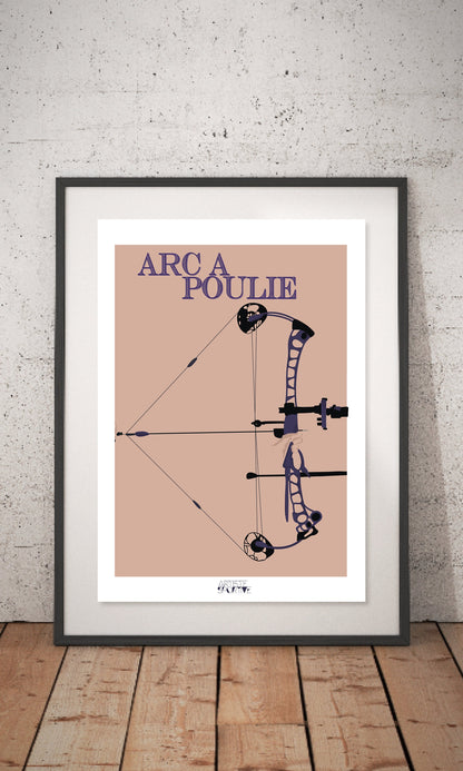 Bogenschießen-Poster „Compound-Bogen“