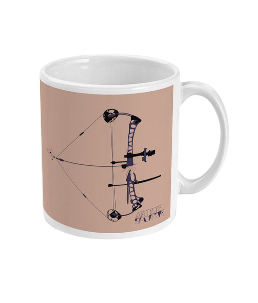 Archery cup or mug "'The compound bow" - customizable