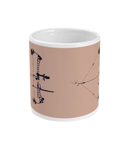 Tasse ou mug tir à l'arc "' L'arc à poulie" - personnalisable