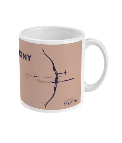 Archery cup or mug "'The classic bow' - customizable