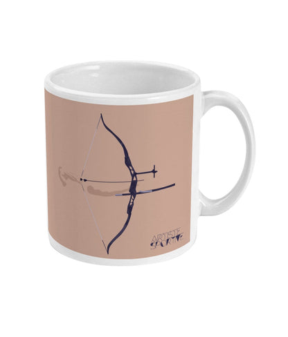 Archery cup or mug "'The classic bow' - customizable