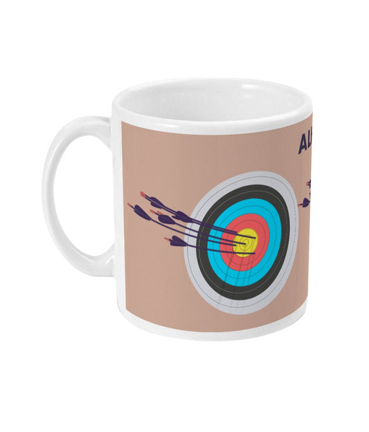 Archery cup or mug "The target" - customizable