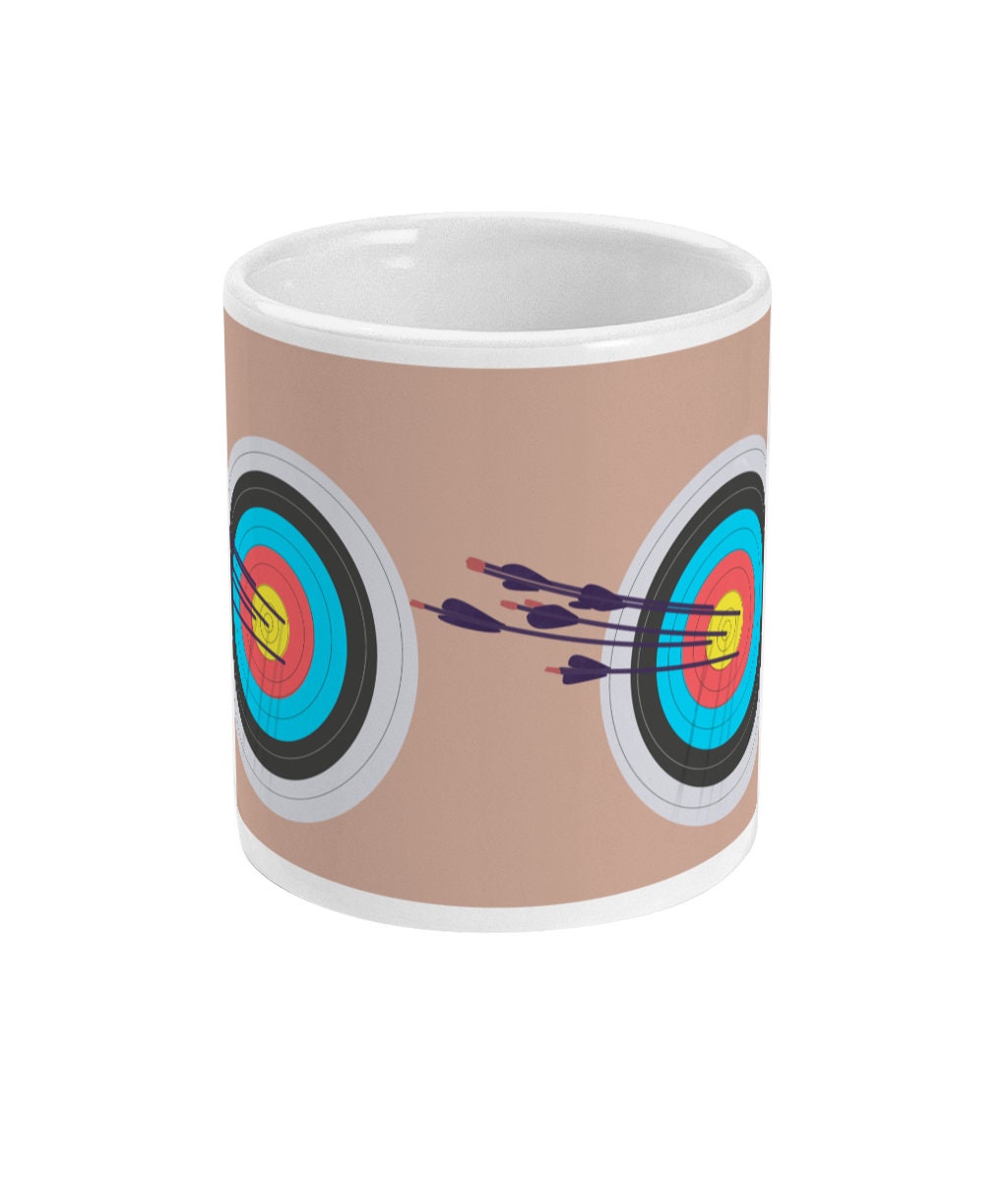 Tasse ou mug tir à l'arc "' La cible " - personnalisable