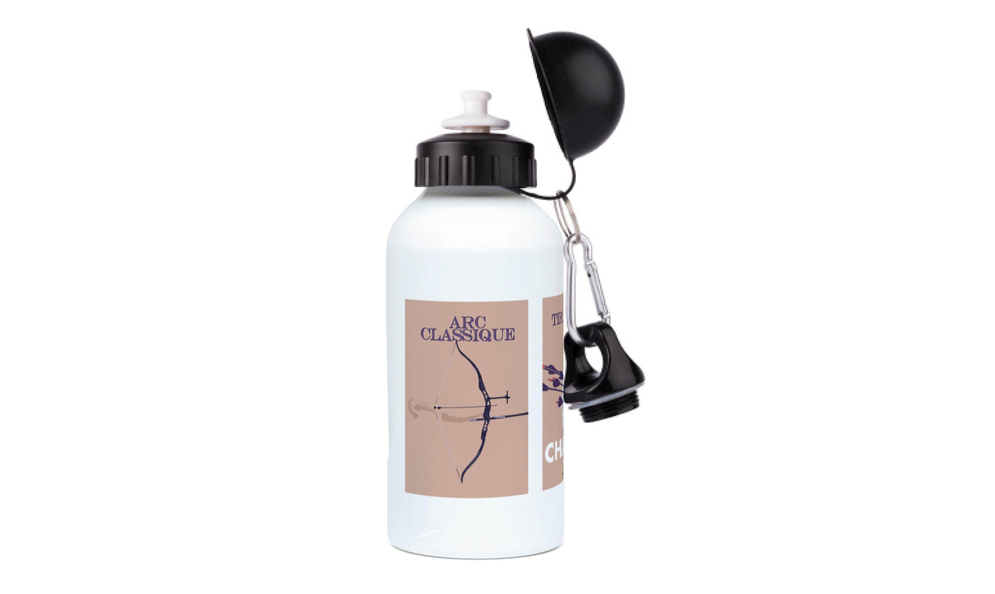 Aluminum archery bottle "Recurve Bow, Compound Bow, Target" - customizable