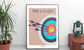 Bogenschießen-Poster „Das Ziel“