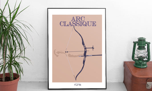 Affiche de tir à l'arc "'Arc classique"