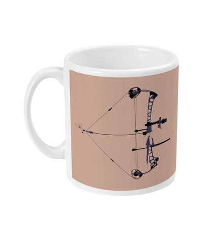 Archery cup or mug "'The compound bow" - customizable