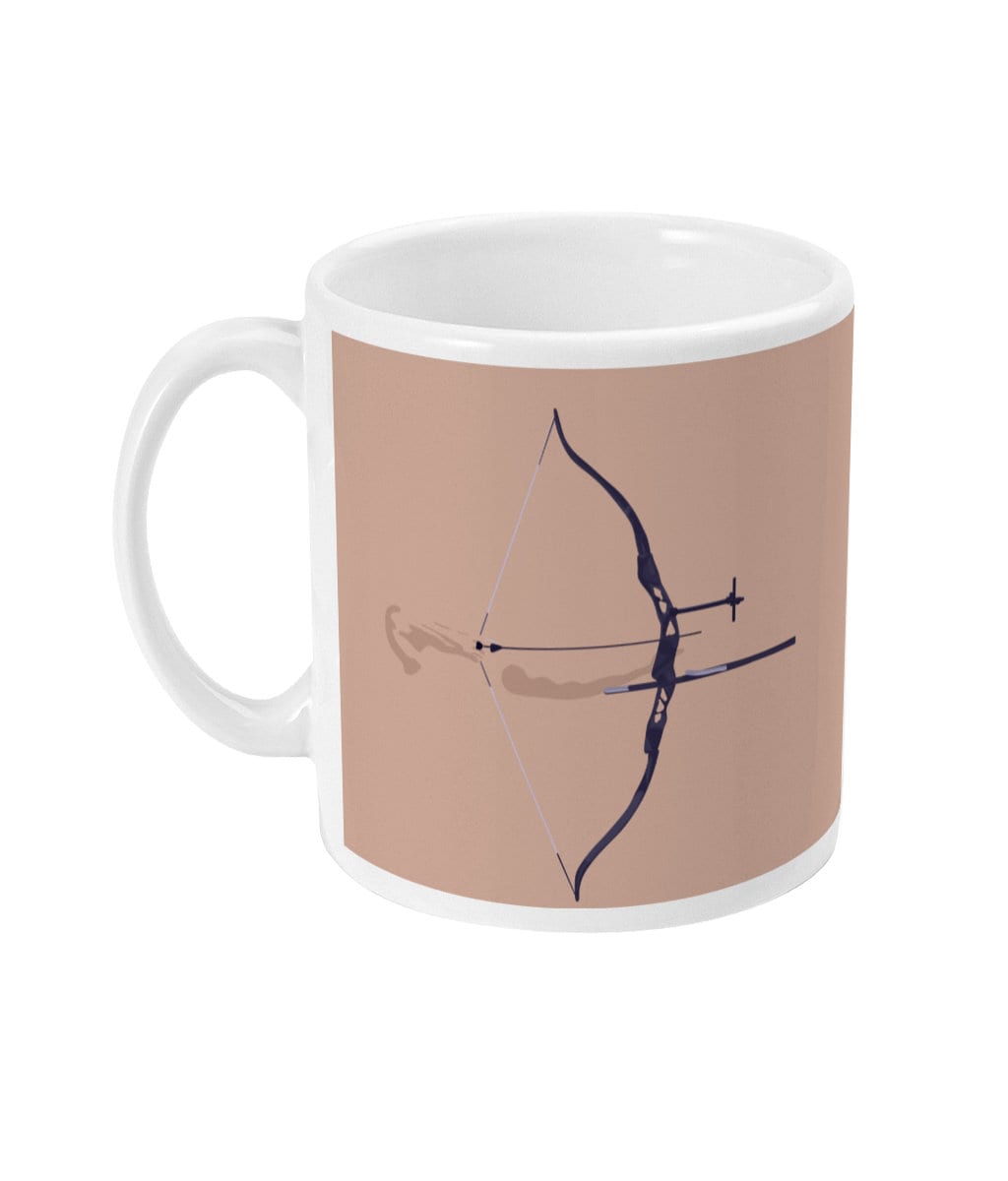 Archery cup or mug "'The classic bow' - customizable