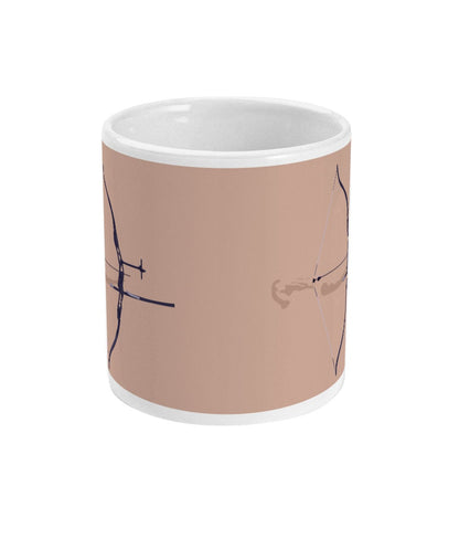 Archery cup or mug "'The classic bow' - customizable