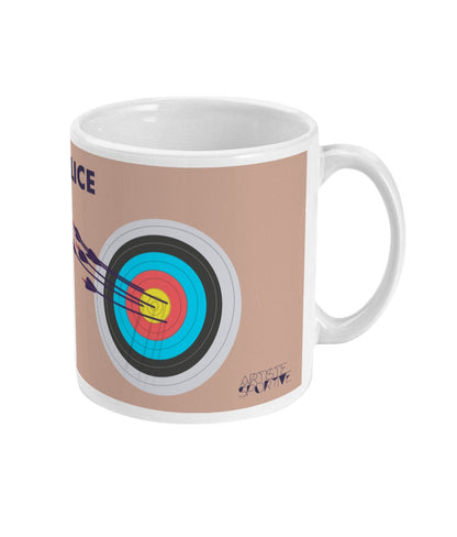 Tasse ou mug tir à l'arc "' La cible " - personnalisable