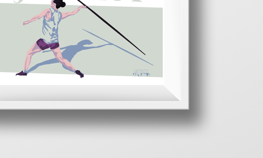 Athletics poster "Women's Javelin"