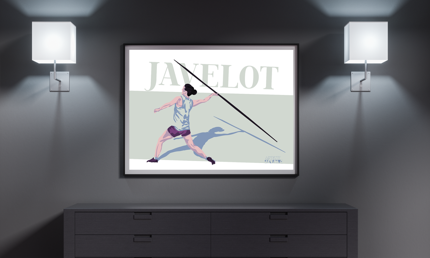 Athletics poster "Women's Javelin"