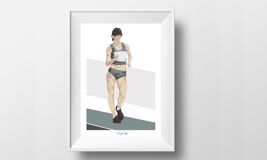 Athletics poster "Woman walking"